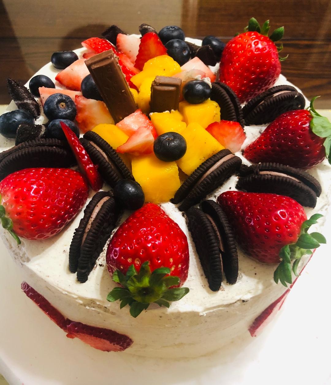 清新水果奶油裸蛋糕 | 蛋糕卷的华丽变身