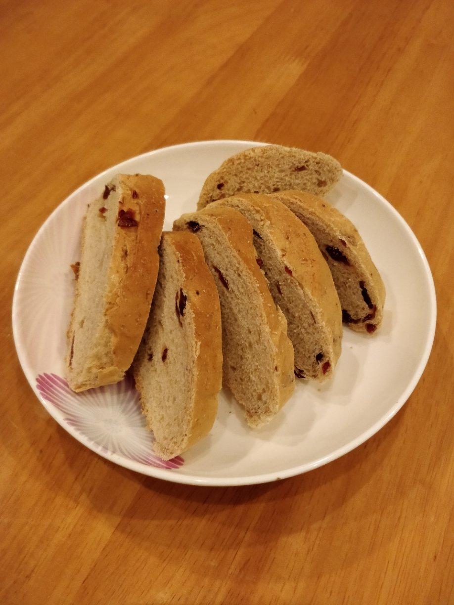 蔓越莓全麦黑糖面包