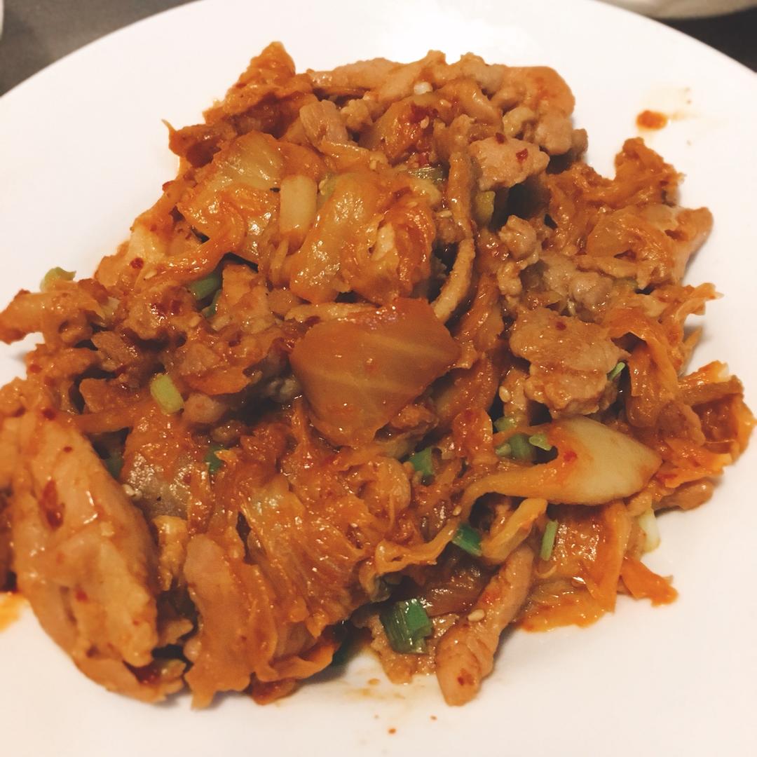 泡菜炒肉片