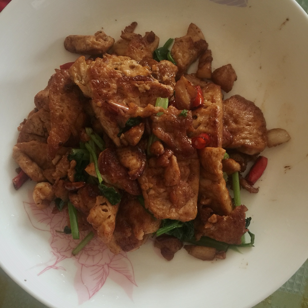 外酥里嫩的煎豆腐