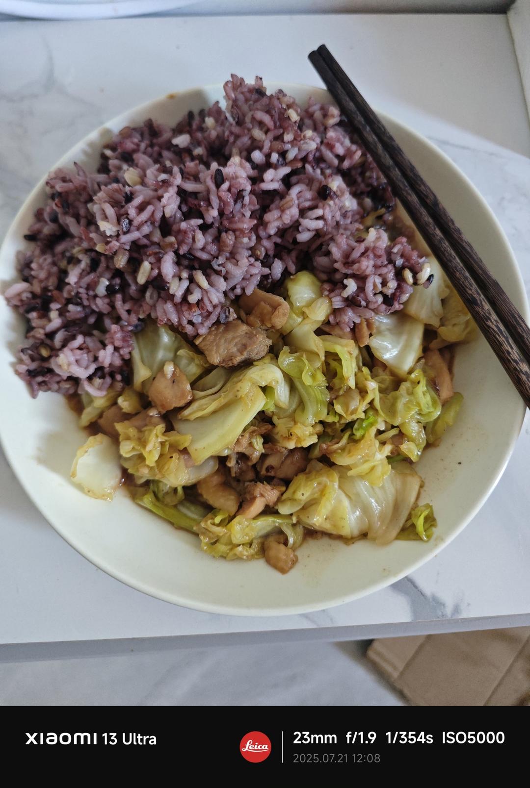 🔥减脂餐｜包菜鸡腿肉｜440千卡