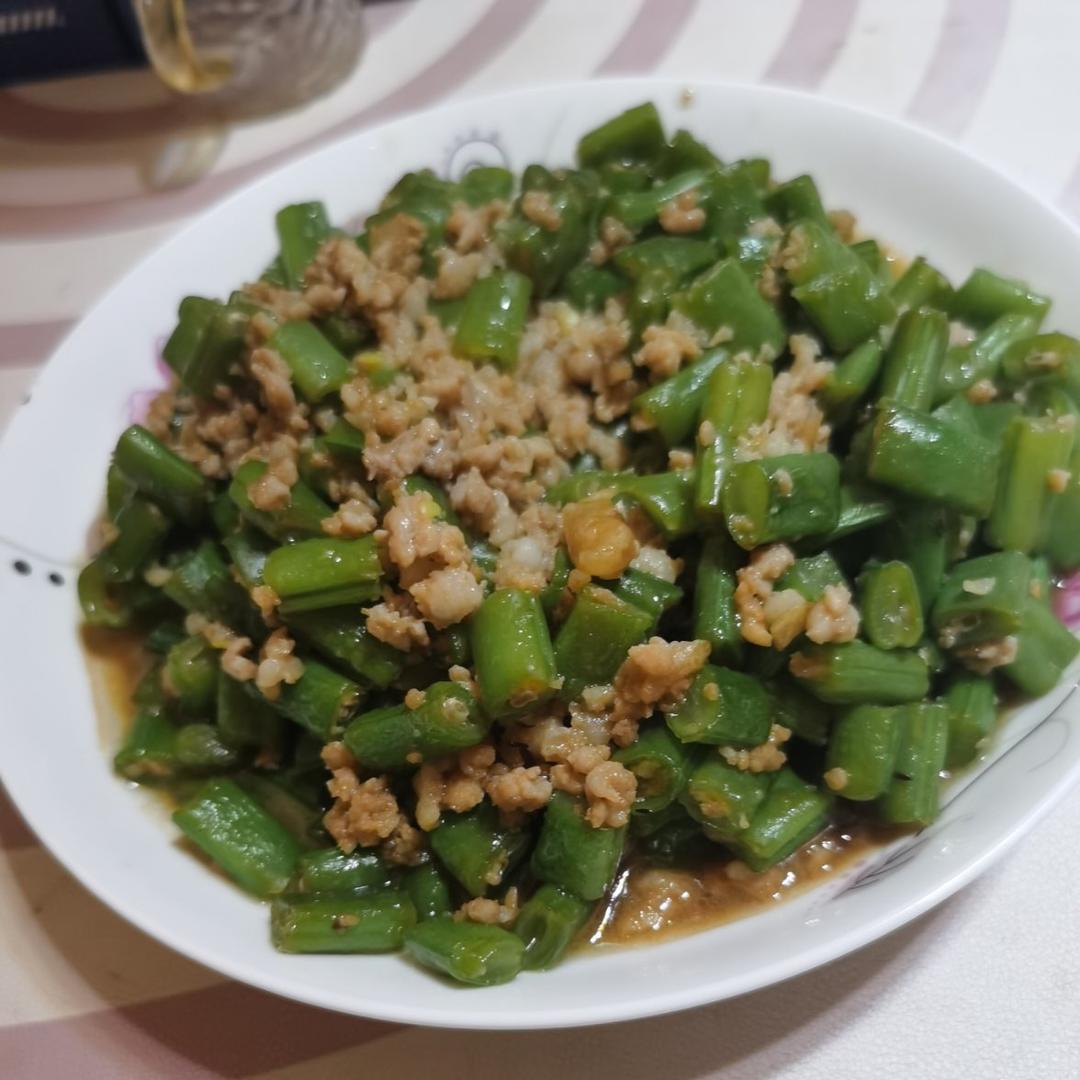 超下饭的四季豆炒肉末