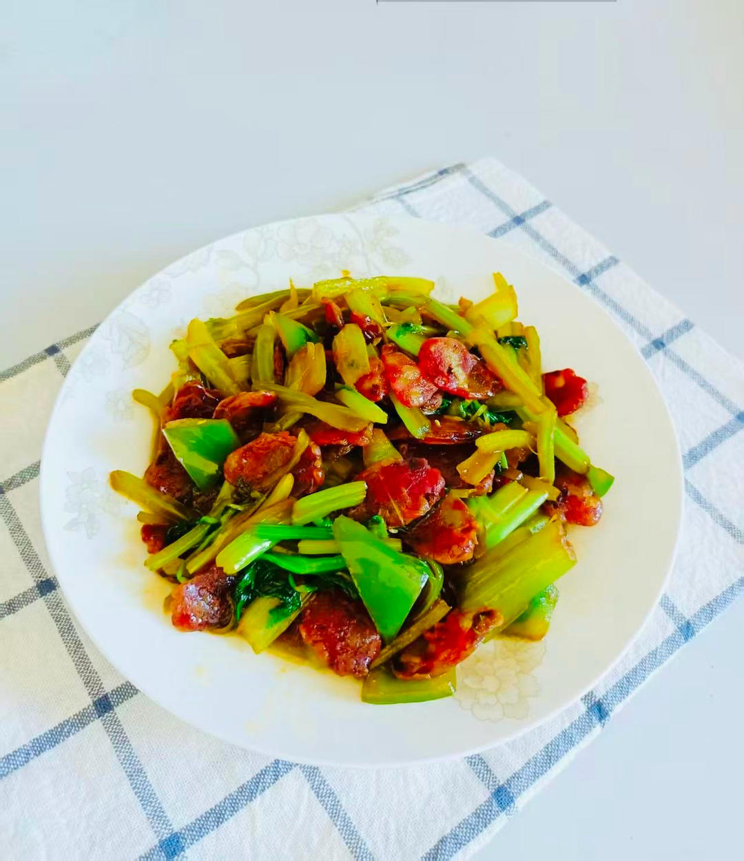 ㊙️腊味‼️腊肠炒芹菜‼️简单又好吃