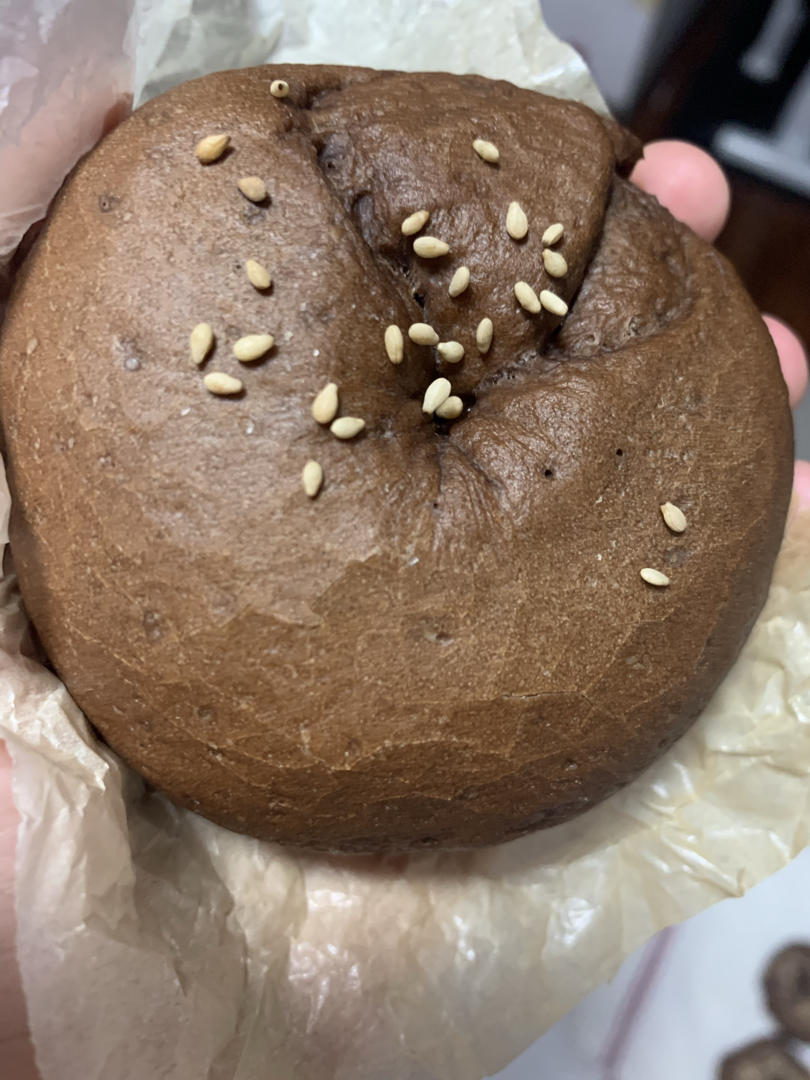 双重黑芝麻奶酥贝果
