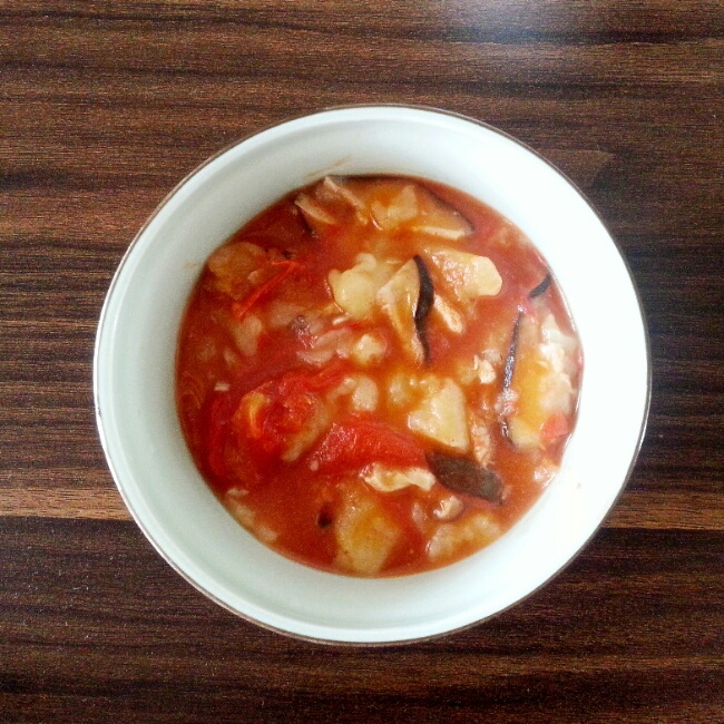 蕃茄香菇疙瘩汤