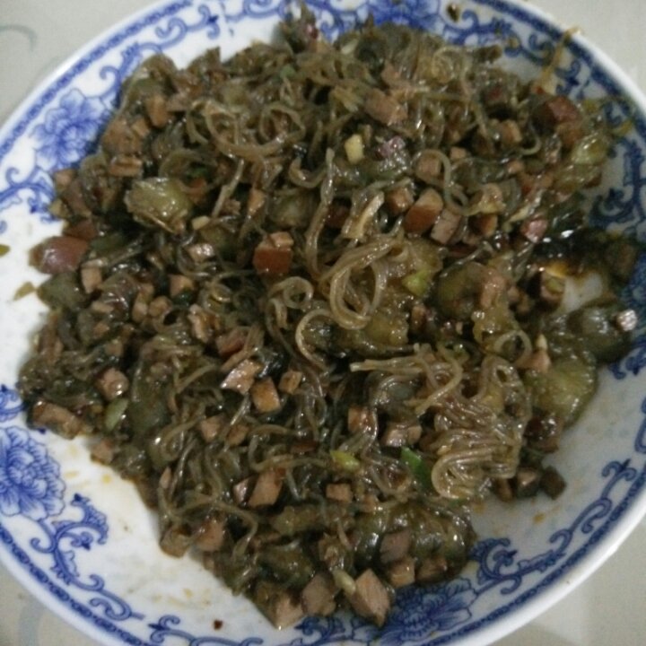 肉末茄子粉丝煲