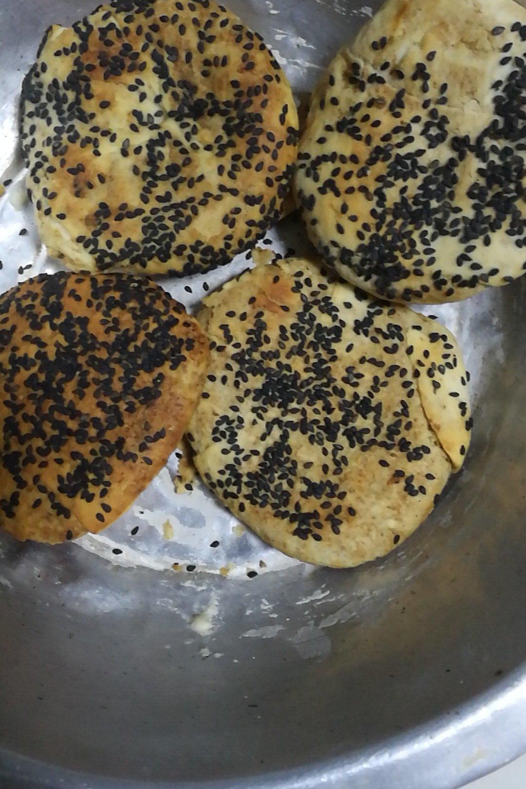 烤箱版麻酱烧饼