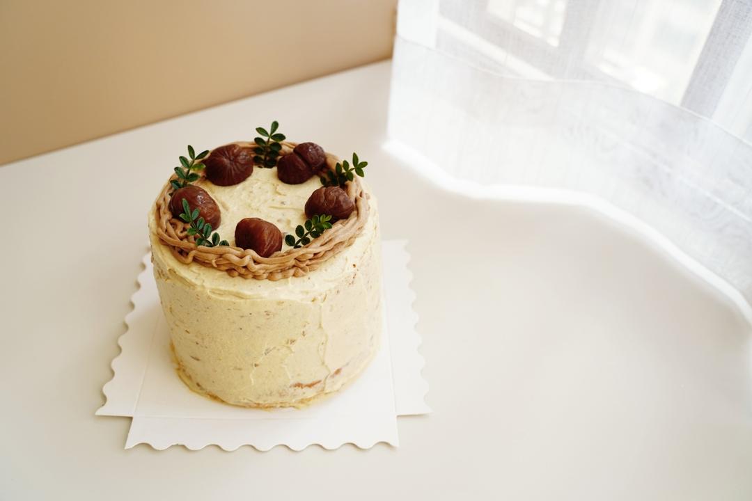 秋冬限定伯爵红茶栗子裸蛋糕