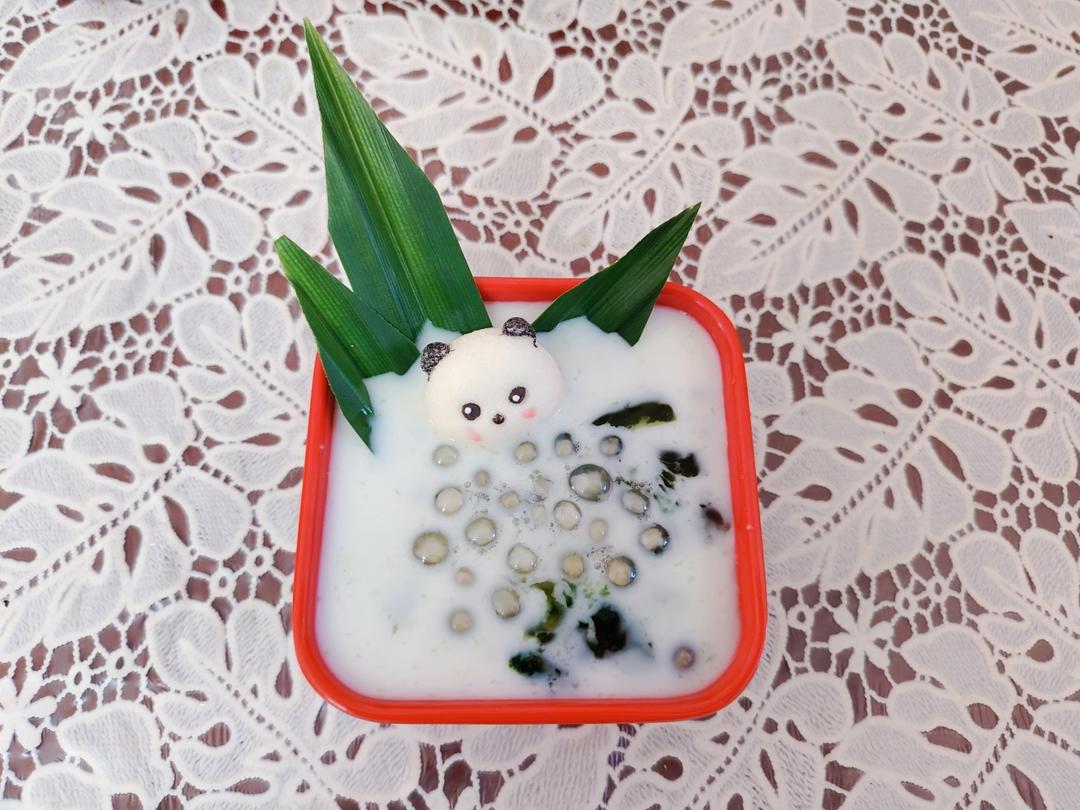 🔥摆摊必学！0难度复刻街头熊猫斑斓冰粉，太太太可爱啦～
