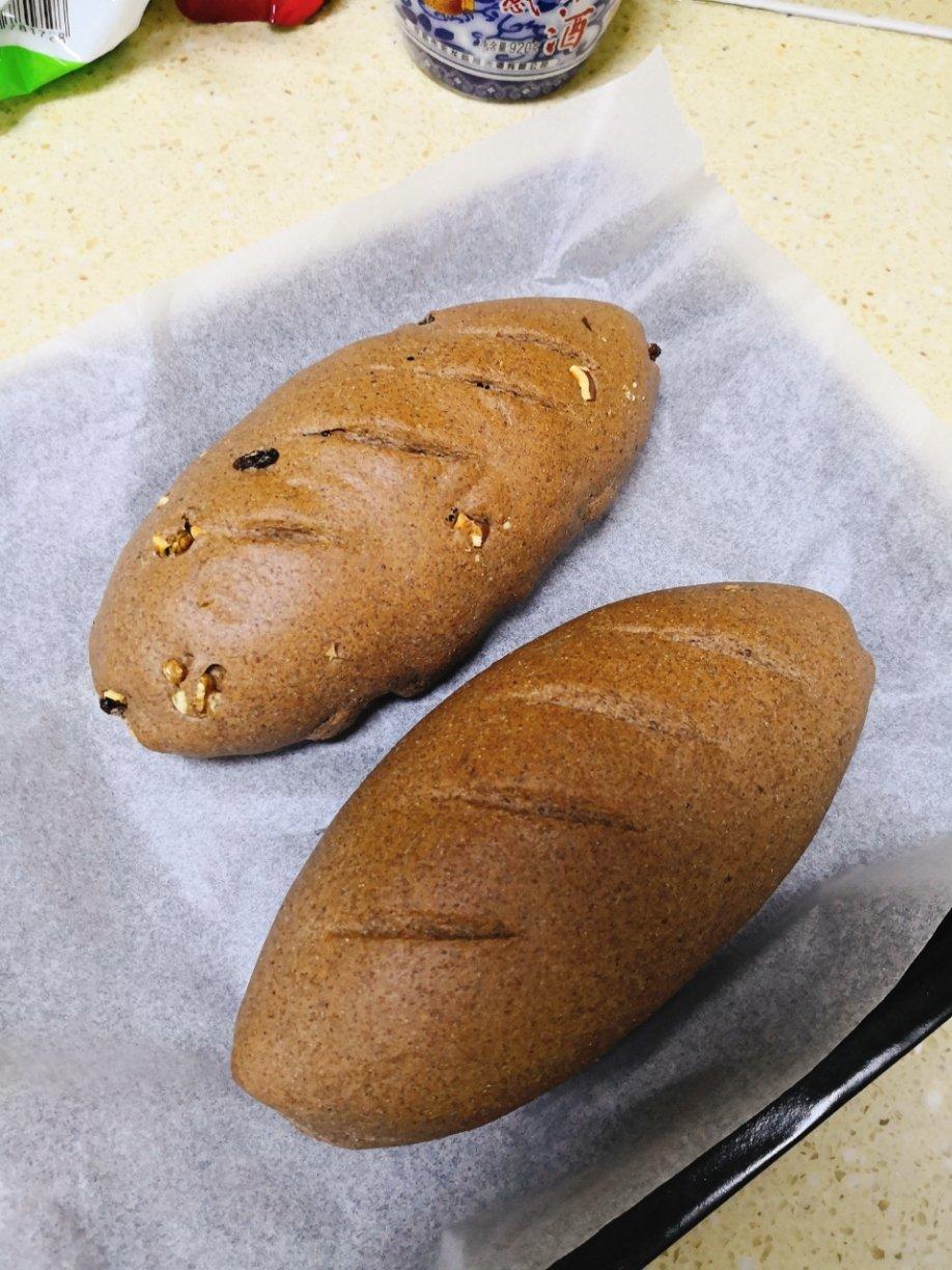 不用面包机的全麦欧包