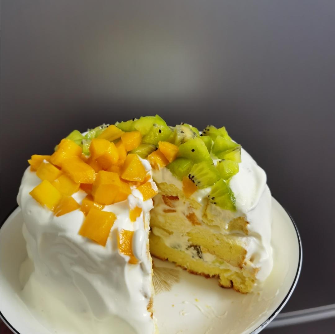 超级简单的味多美同款生日蛋糕（6寸），新手也能高度还原