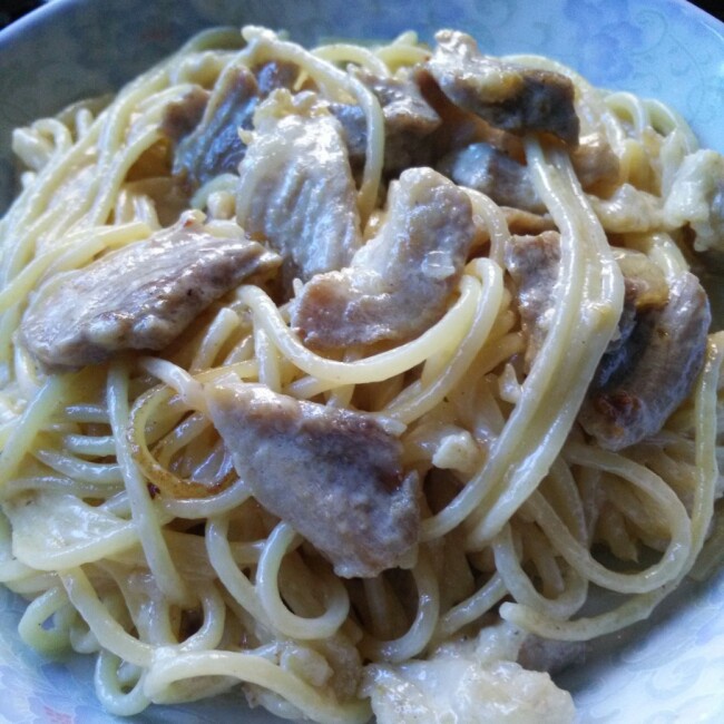 奶油培根意大利面（spaghetti）