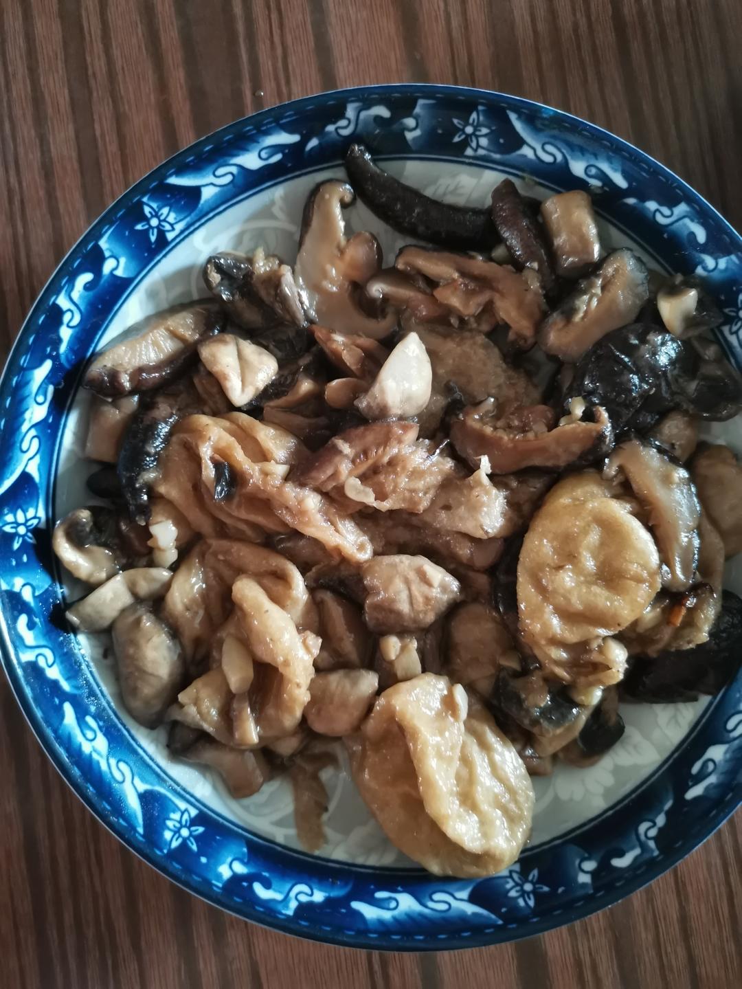 江南菜——蚝油双菇油面筋