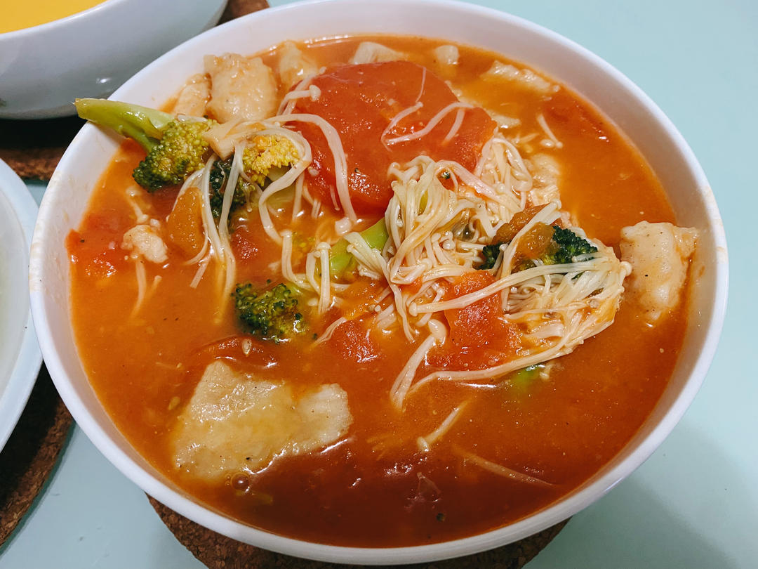 低脂食谱🌟番茄龙利鱼汤🌟低热量高蛋白