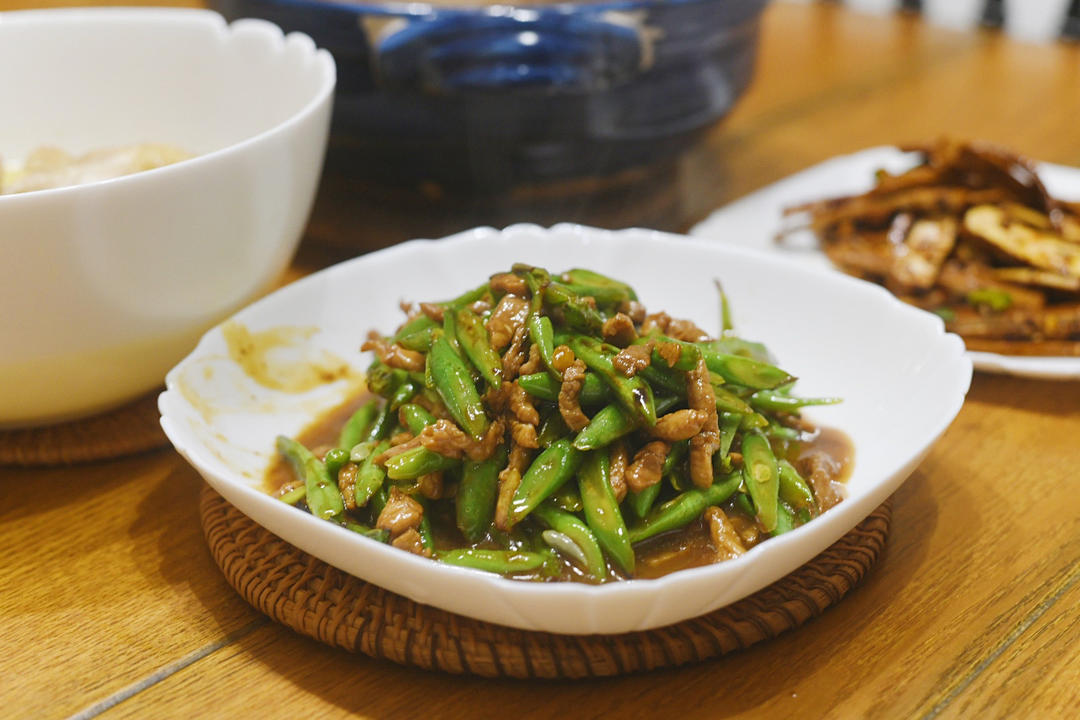 豆角肉丝饭