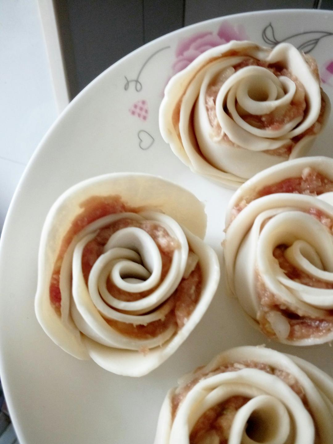 玫瑰花饺子