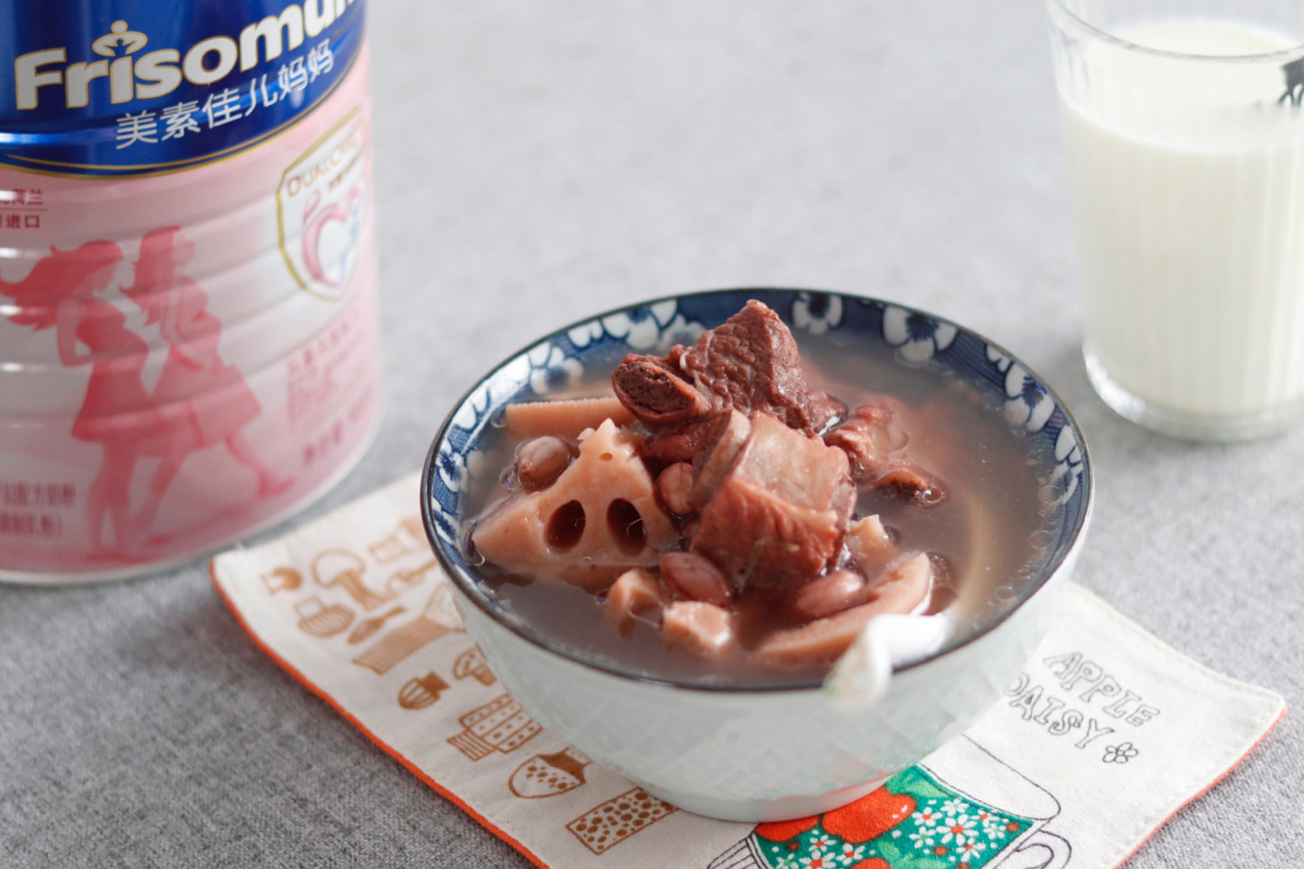 【营养月子餐】花生莲藕排骨汤-补充优质蛋白