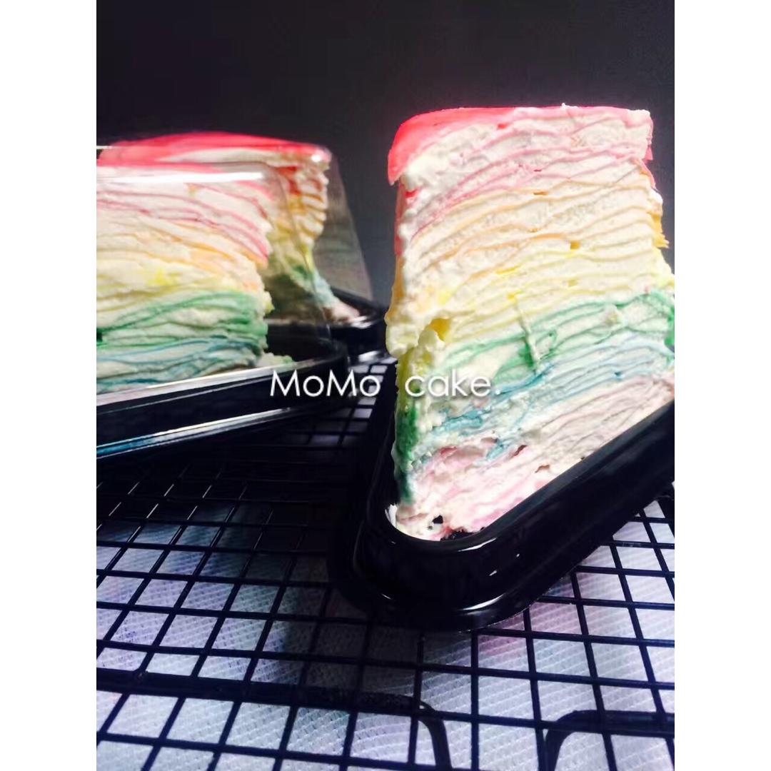 彩虹千层蛋糕 彩虹可丽饼(Mille Crepe Cake)