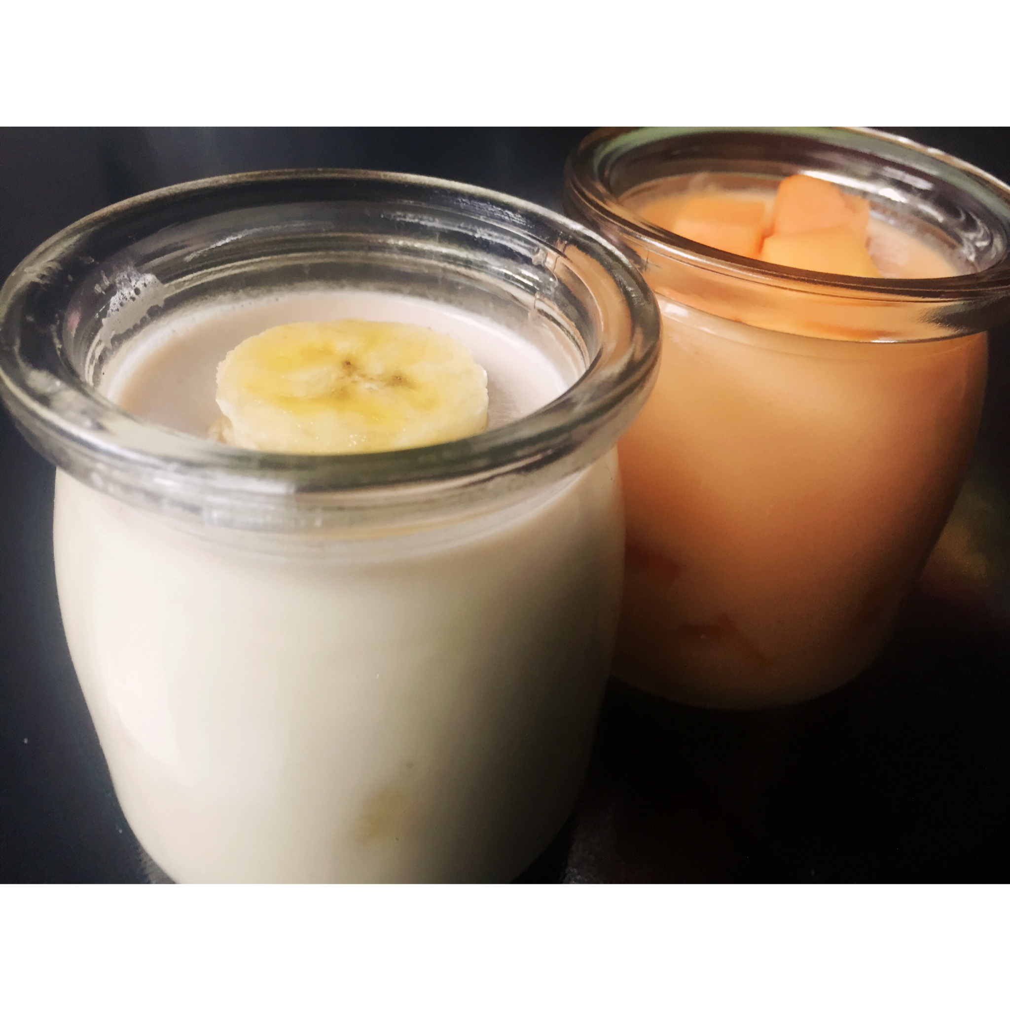 zoedurianfox做的香蕉牛奶布丁