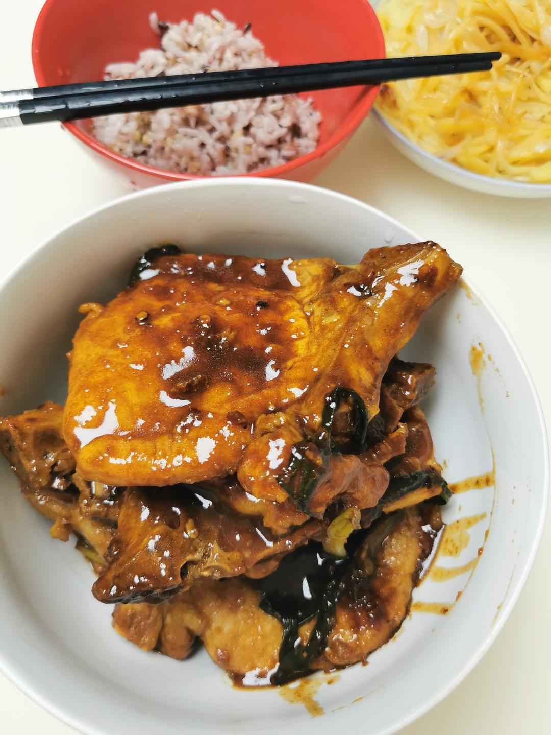 【葱烧大排】姥姥的味道