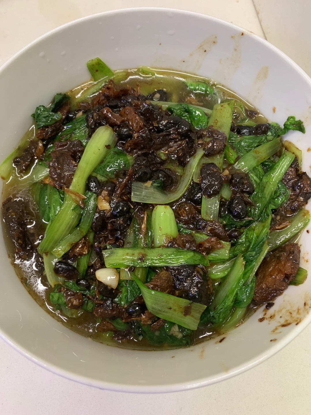 豆豉鲮鱼油麦菜