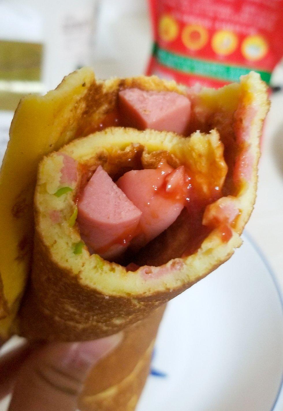 10分钟快手早餐~葱香蛋煎饼