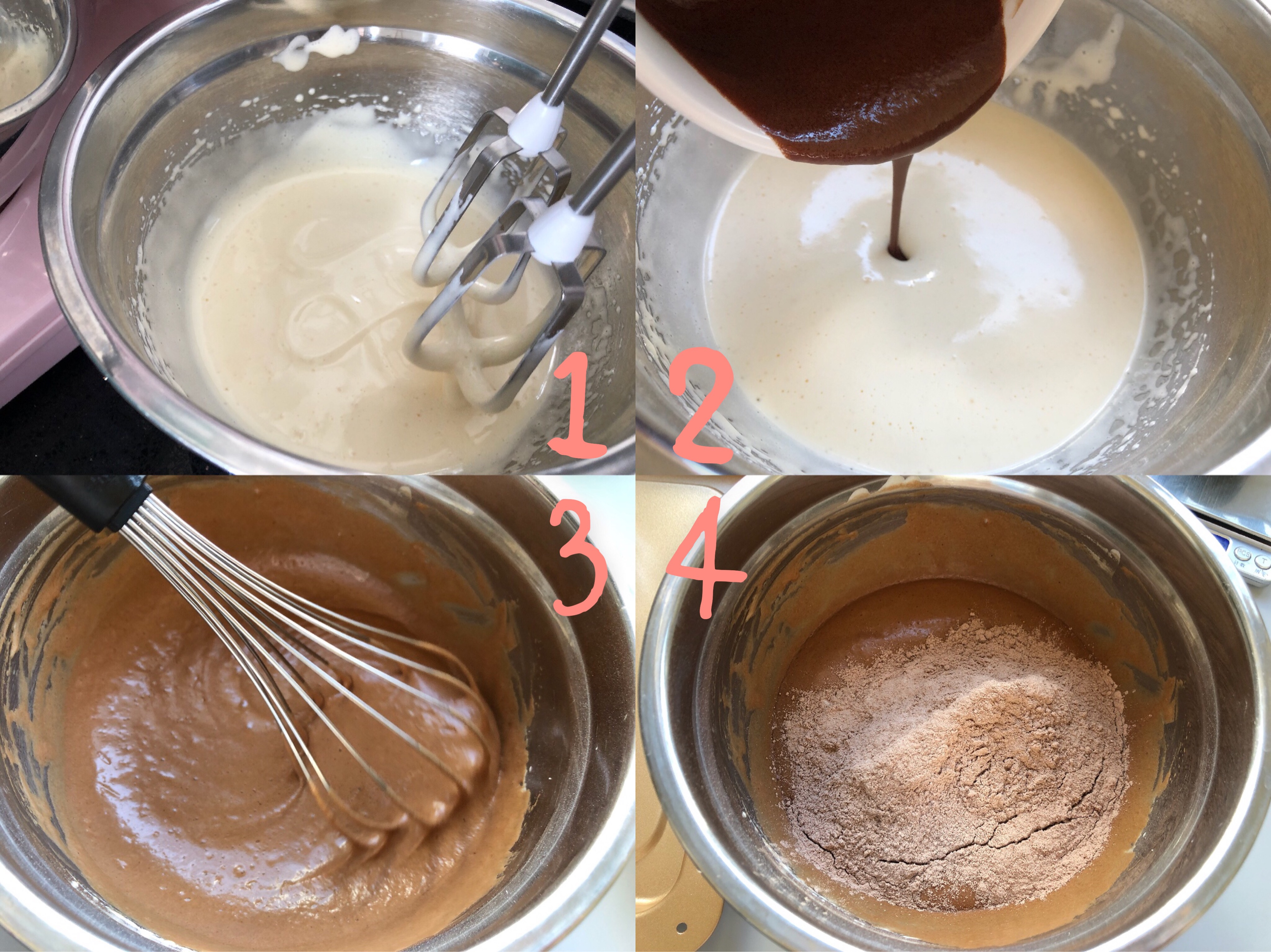 特特特浓巧克力奶油奶酪蛋糕的做法 步骤5