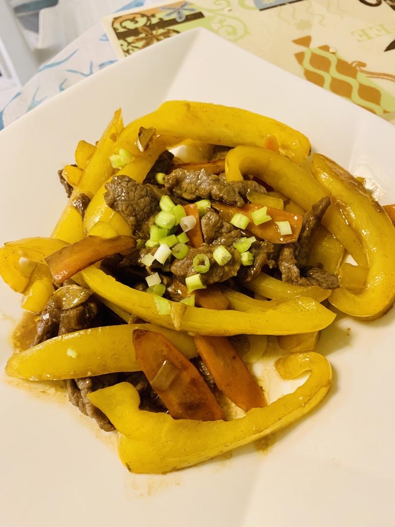 甜椒炒牛肉