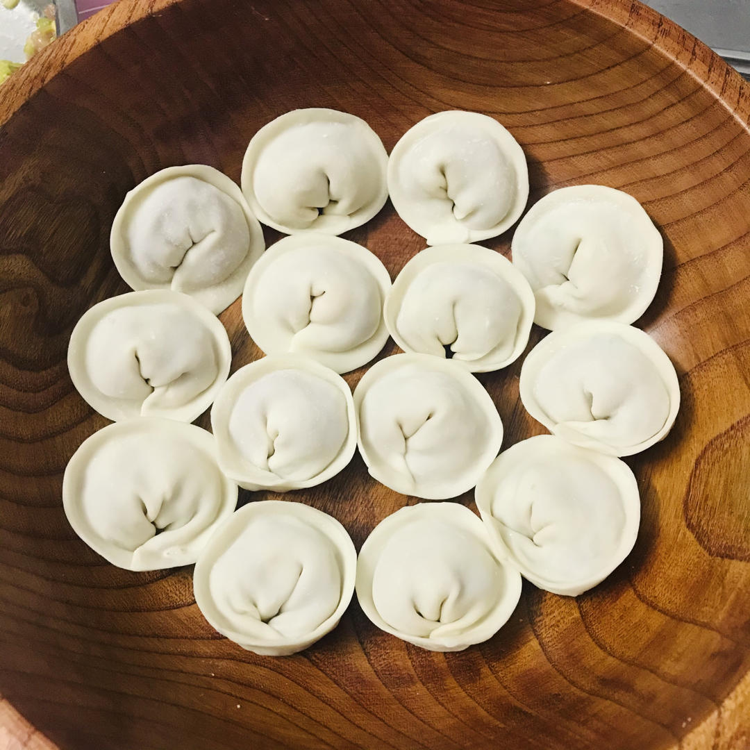 dearfunfun做的彩色元宝饺子