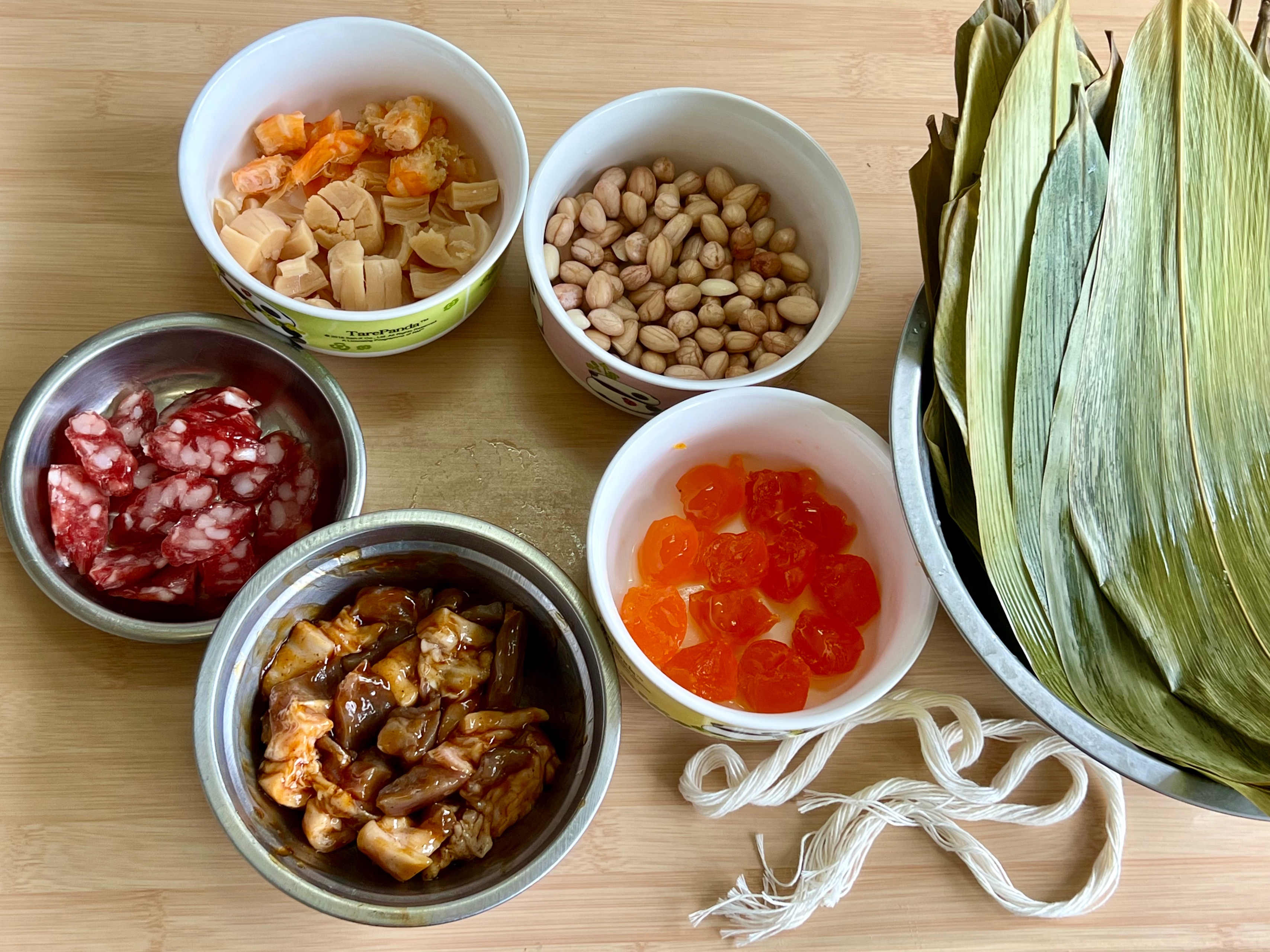 大黄米咸肉粽的做法 步骤6
