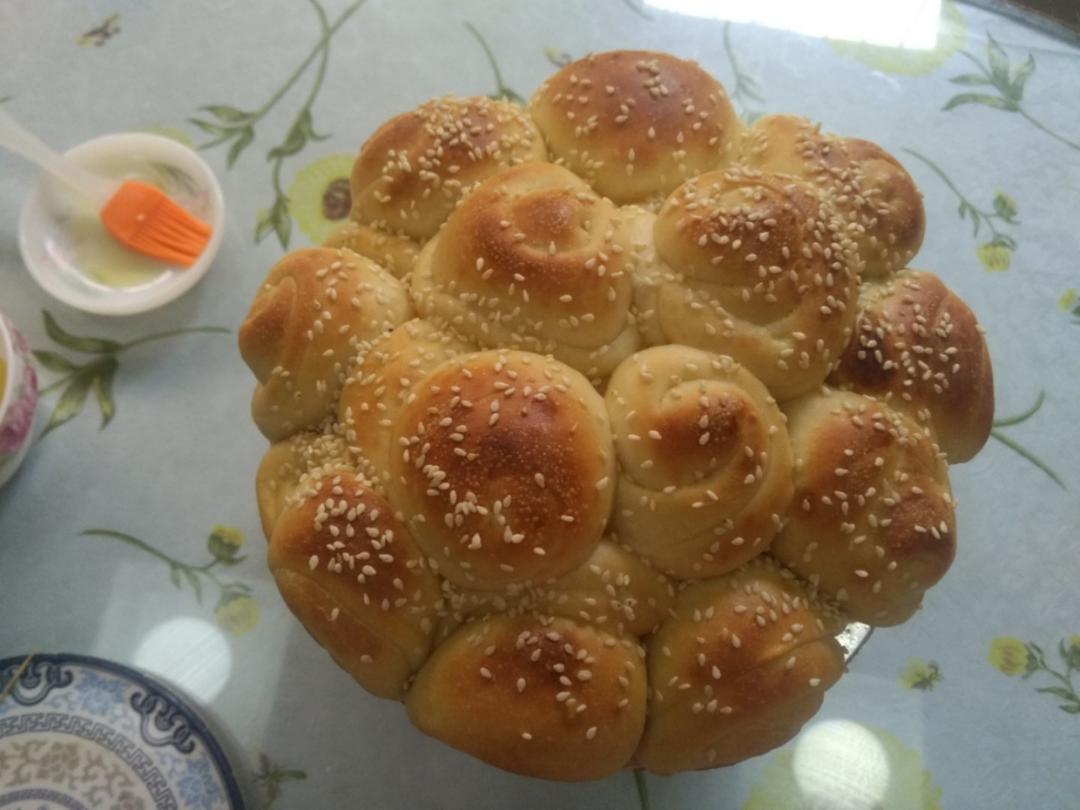 玫瑰花面包
