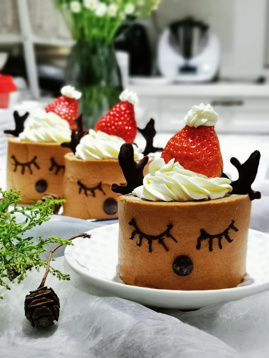 圣诞麋鹿蛋糕卷