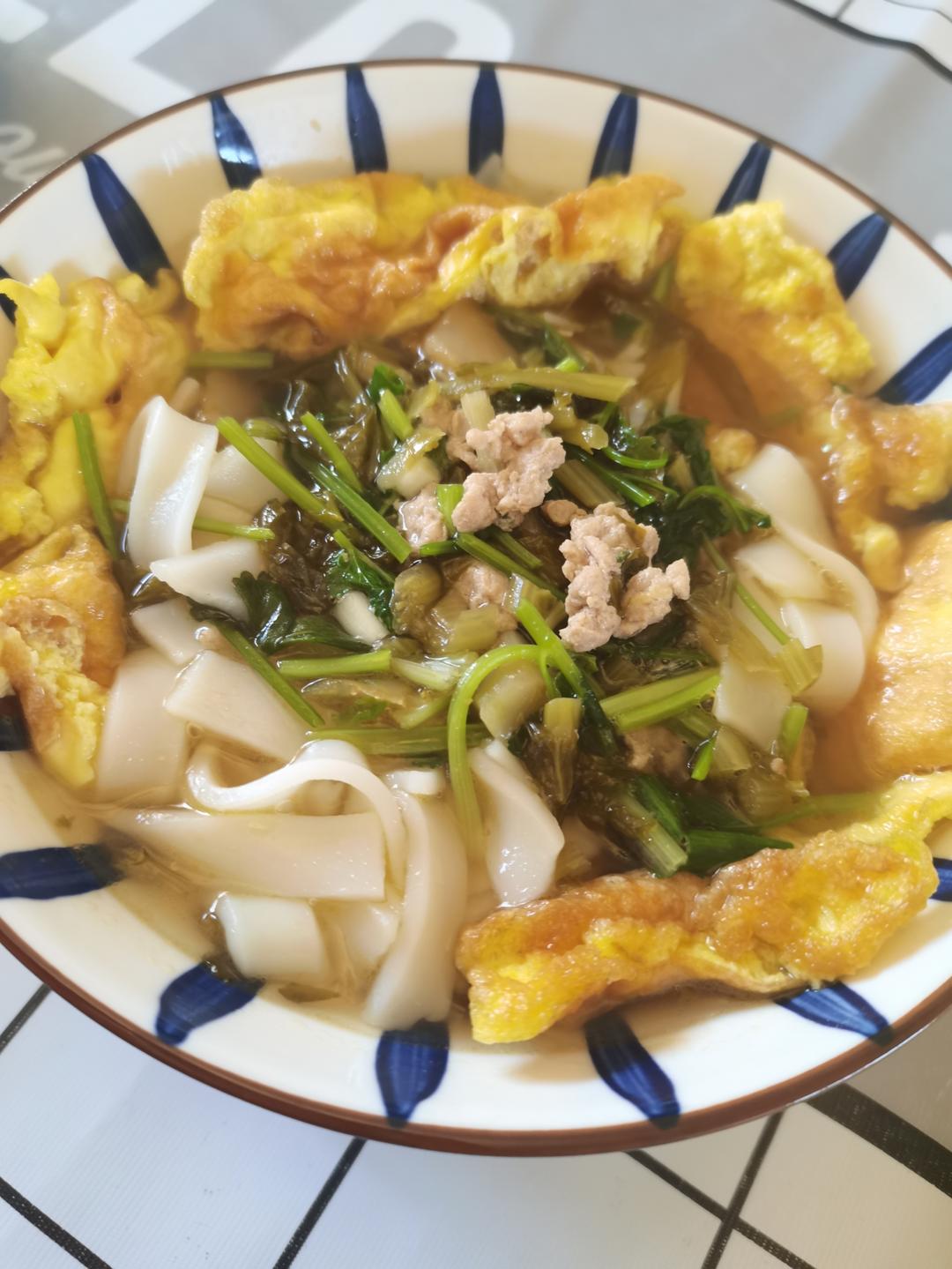 0难度晚餐！！清汤米面（温州味）