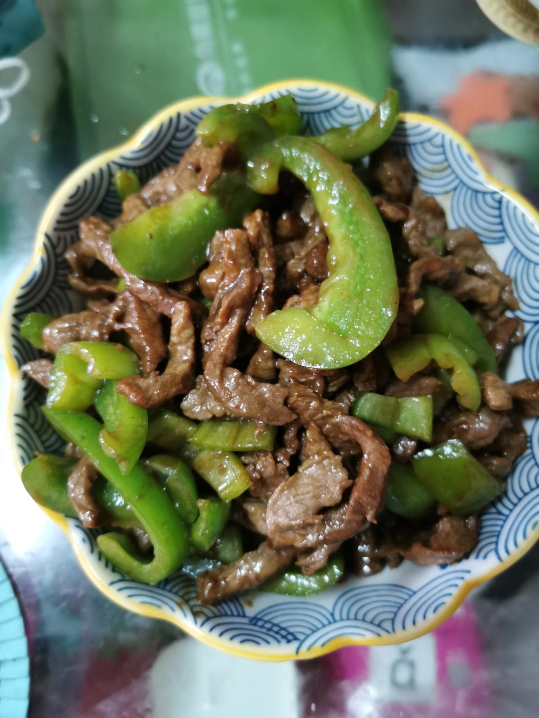 绝对不会炒老的尖椒牛柳