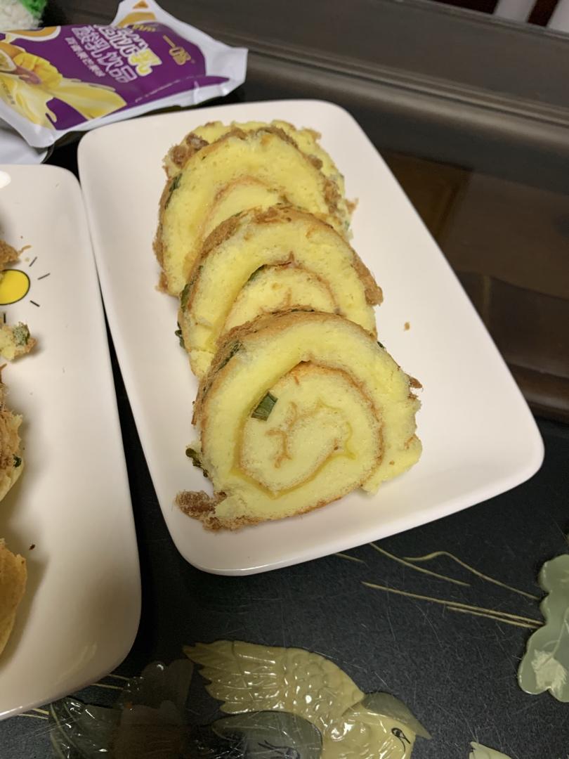 香葱肉松蛋糕卷