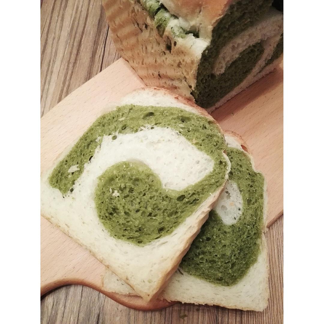 最正宗的日式抹茶红豆吐司