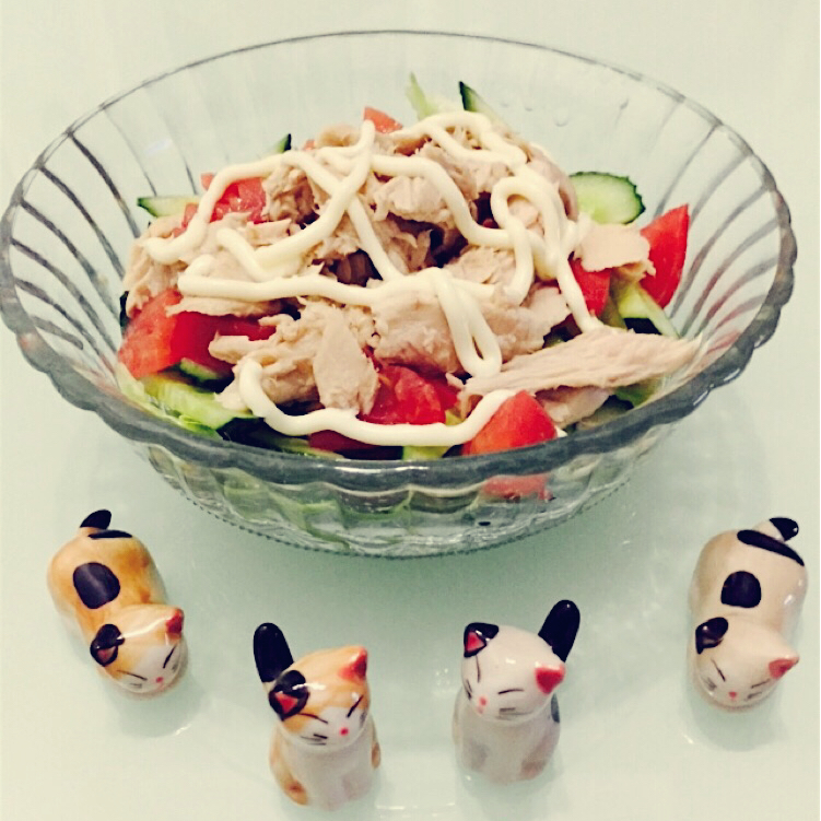 鲜蔬金枪鱼沙拉