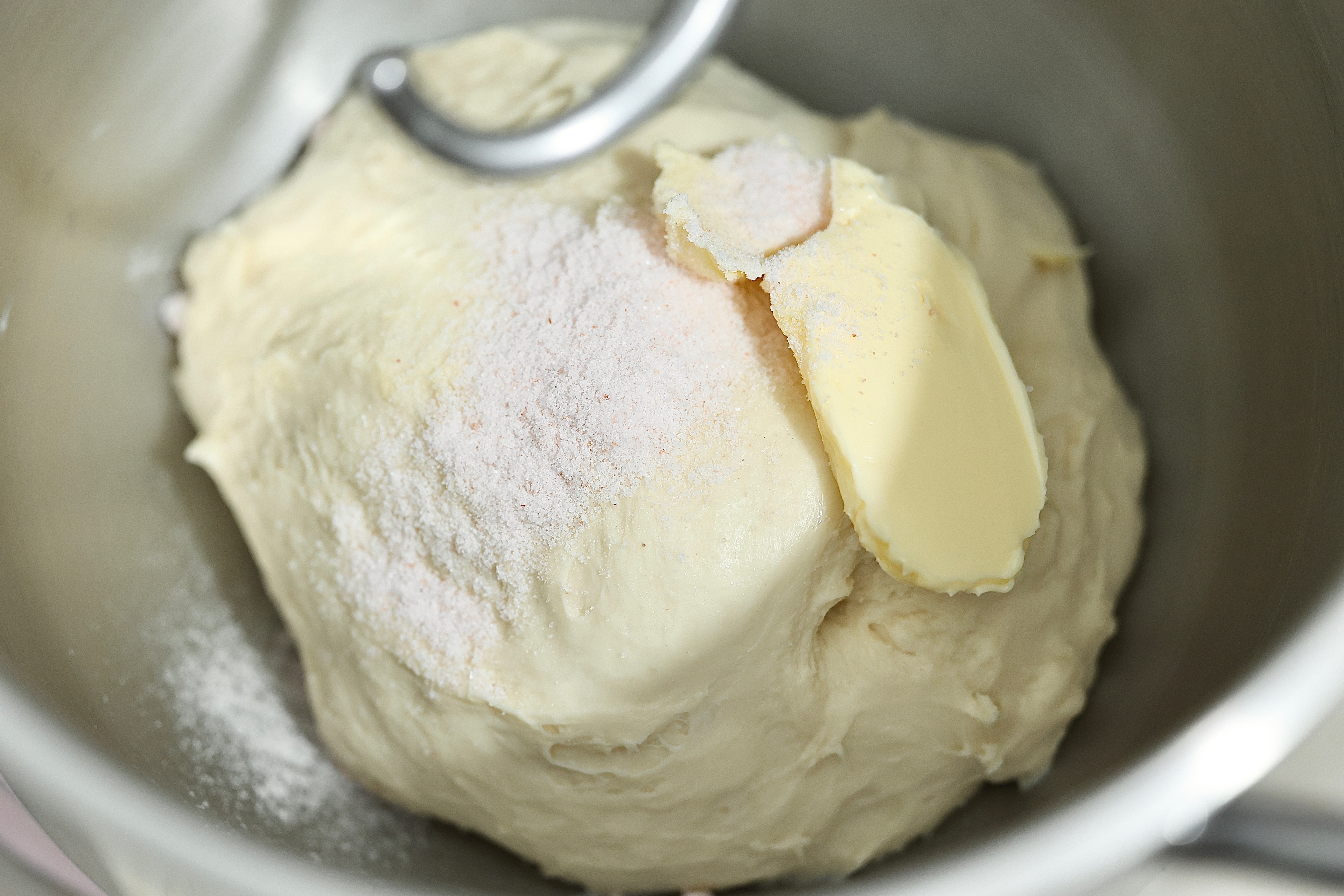 海盐乳酪小吐司（冷藏发酵）250克水立方的做法 步骤3
