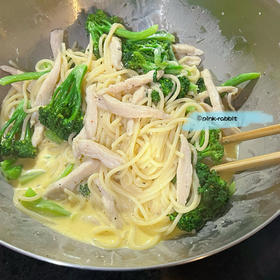 鸡蛋奶酱意面(Carbonara)by pink-rabbit