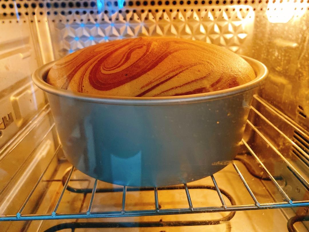 漂亮 斑马纹戚风蛋糕