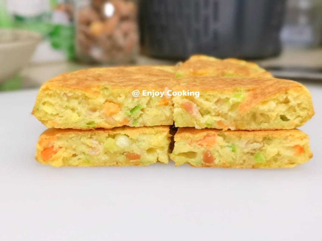 鸡蛋香肠杂蔬煎饼的做法