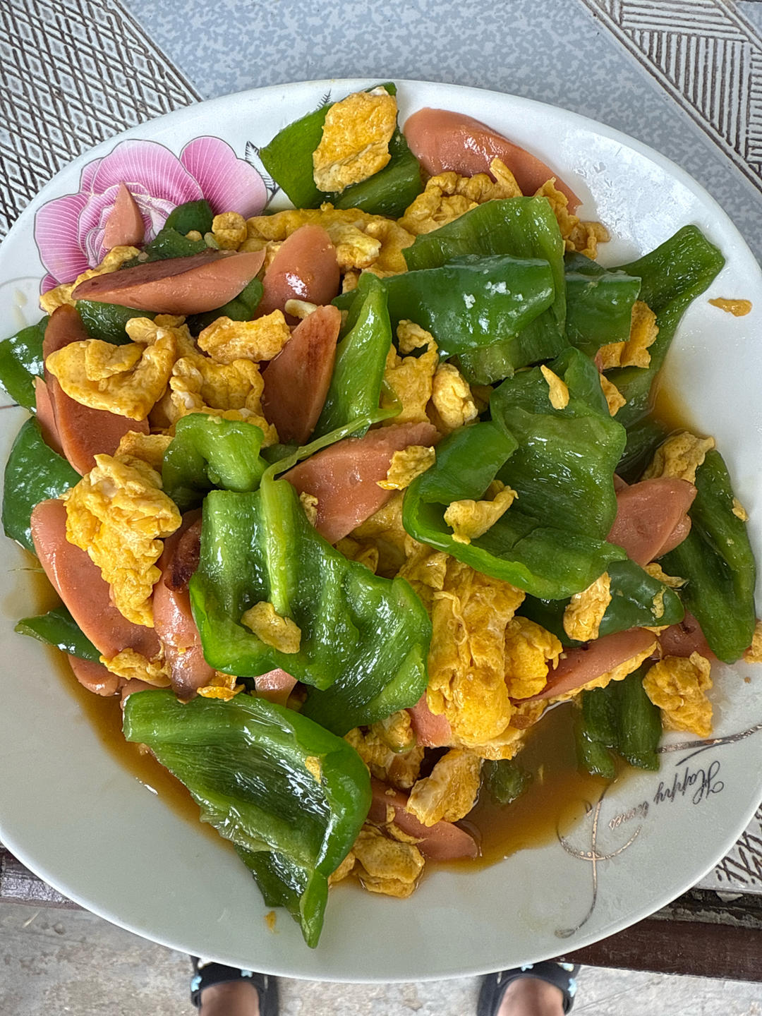 香肠炒鸡蛋