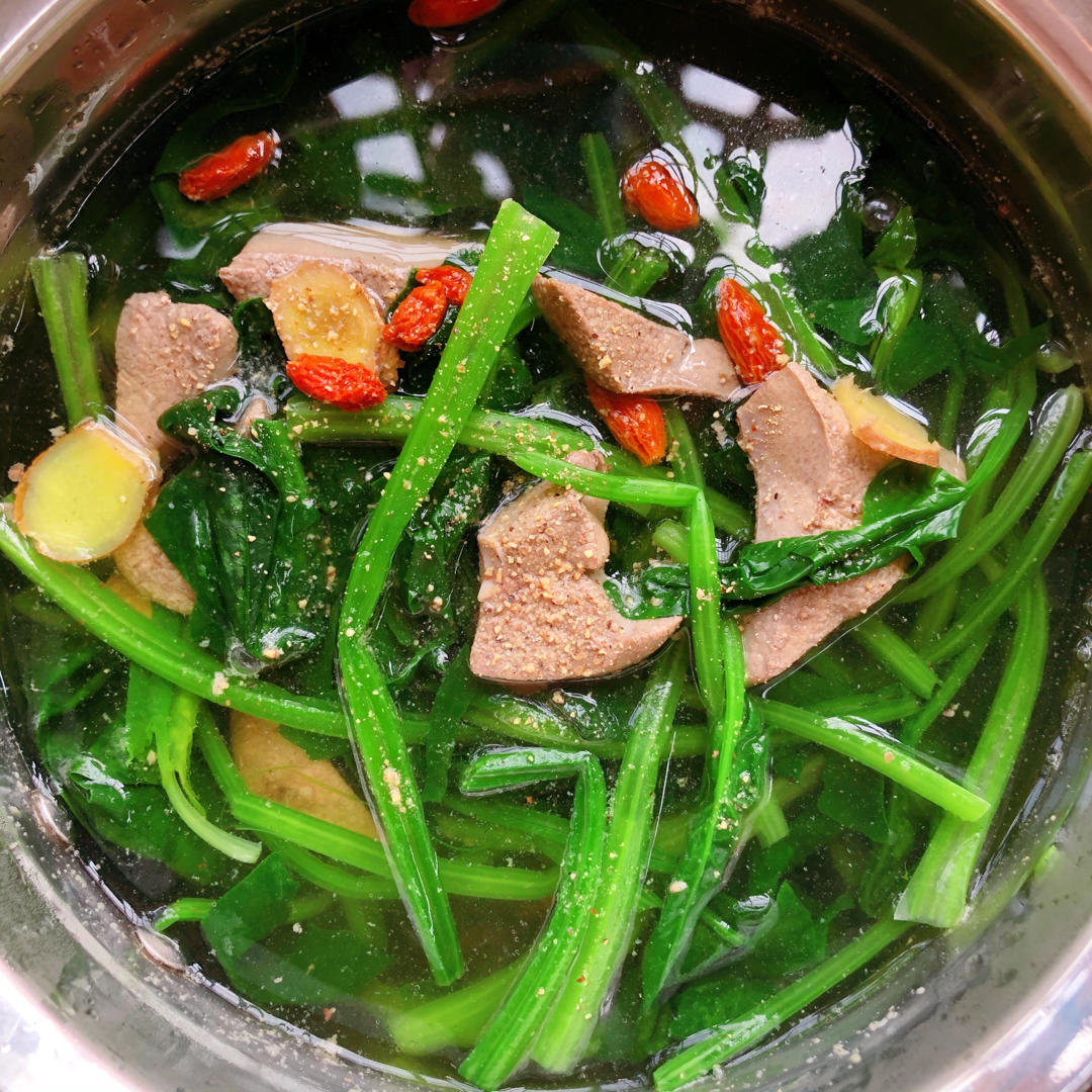 菠菜猪肝汤