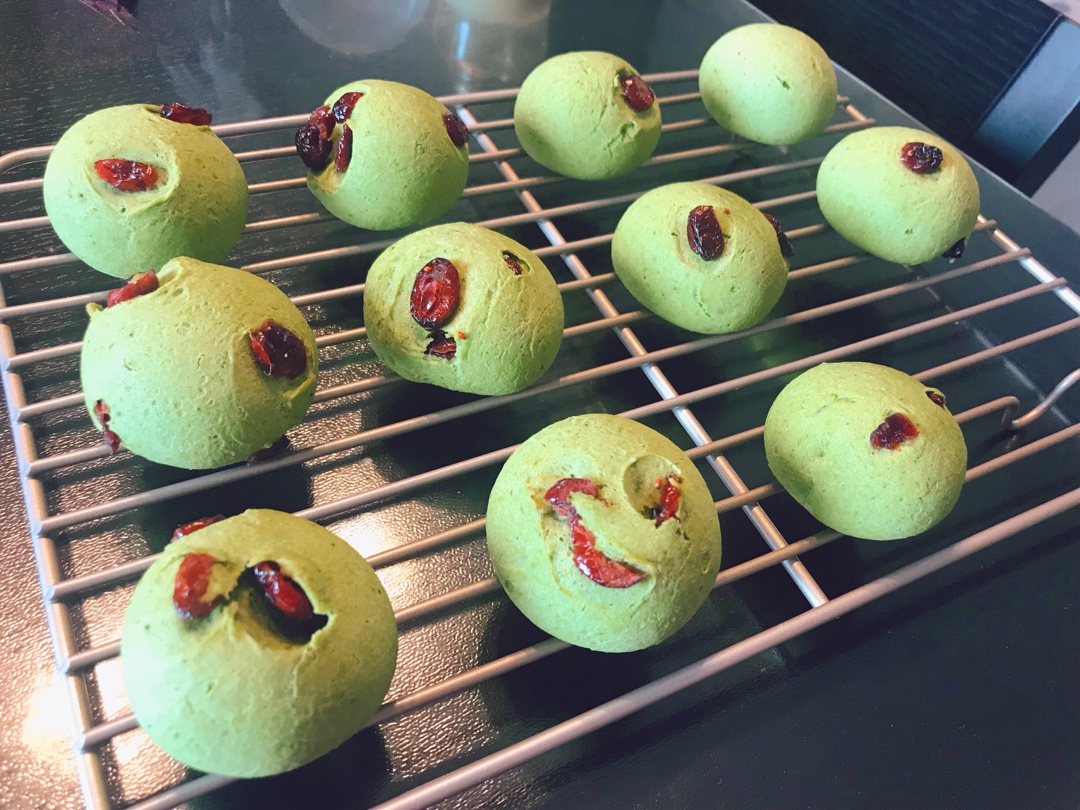凯伍德厨师机食谱—抹茶蔓越莓麻薯包