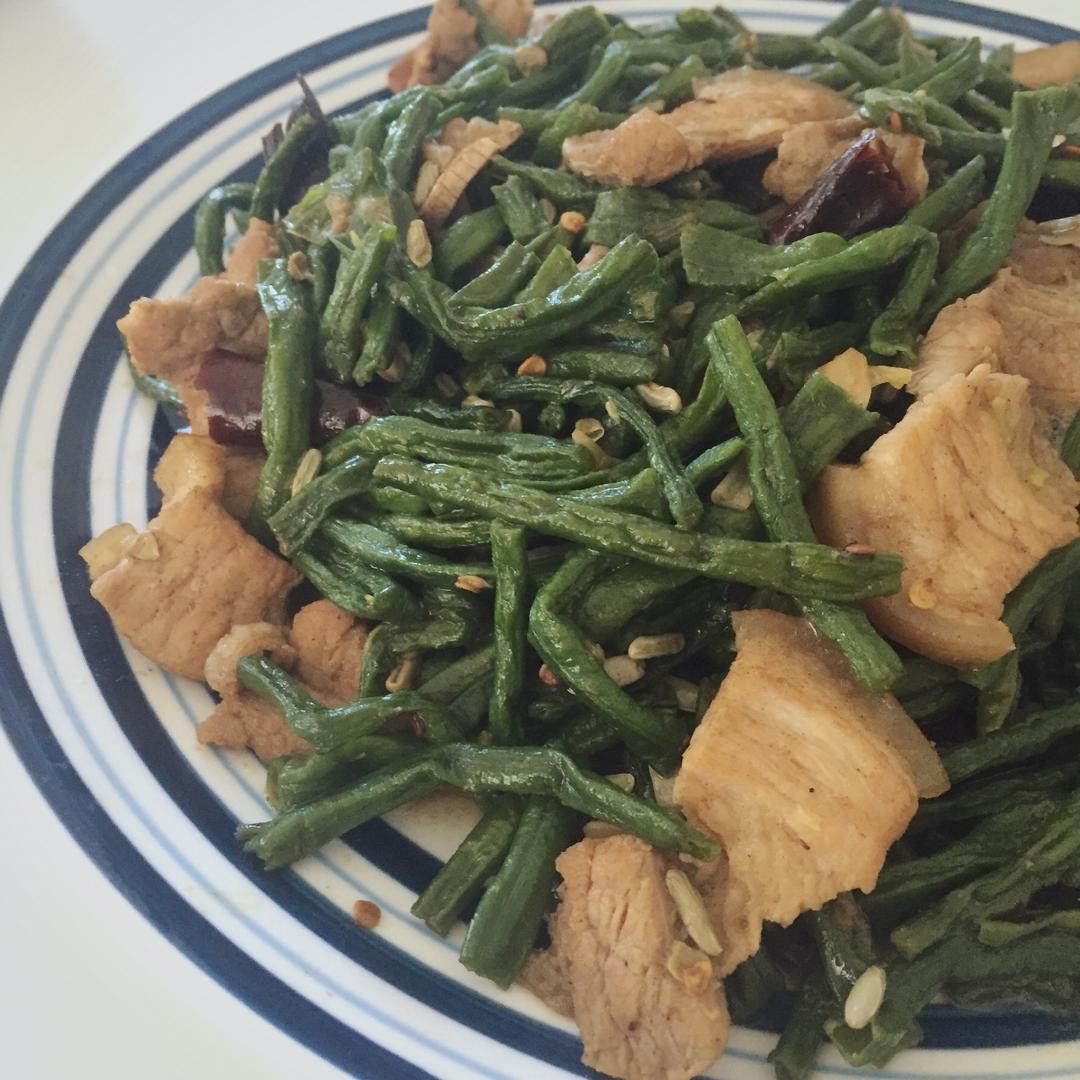 豆角炒肉丝