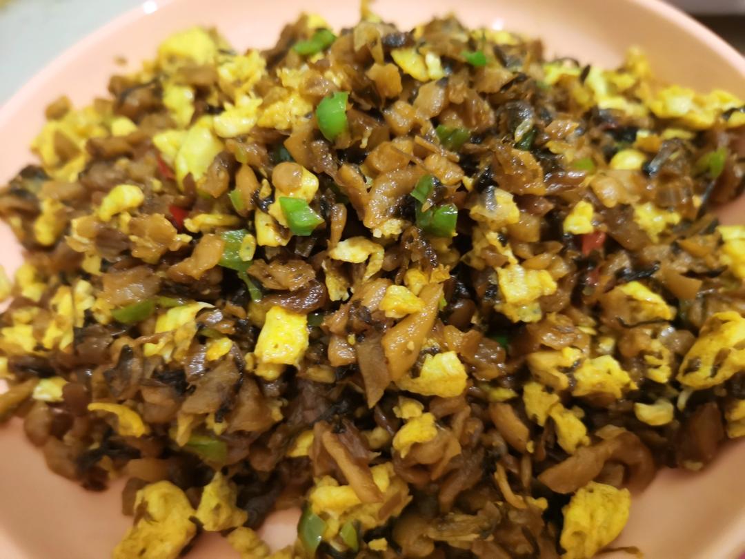 鸡蛋炒外婆菜(下饭菜)