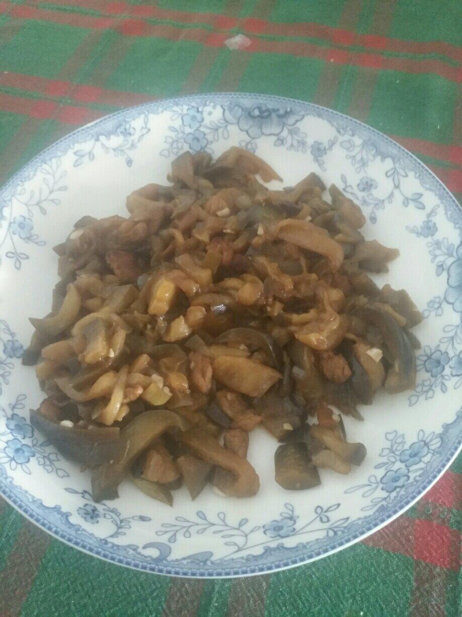 肉炒茄子丝