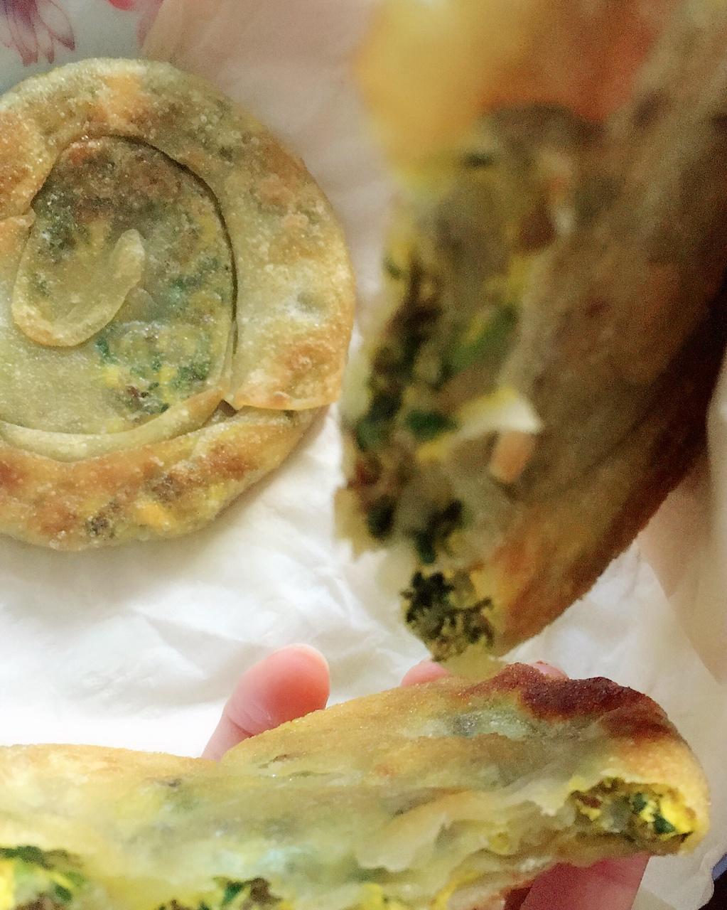 饺子皮葱油饼