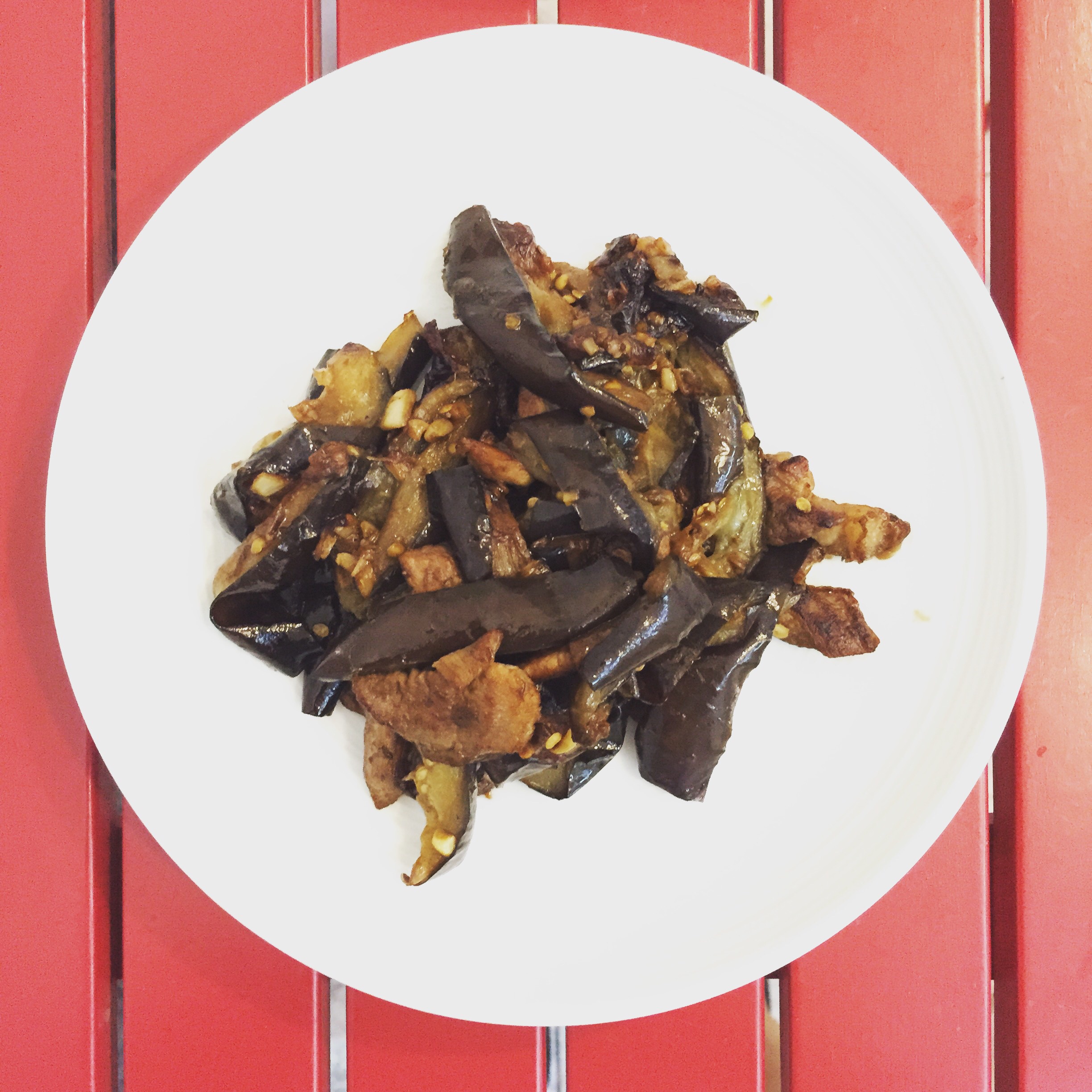 老丁的私房菜-油焖茄子