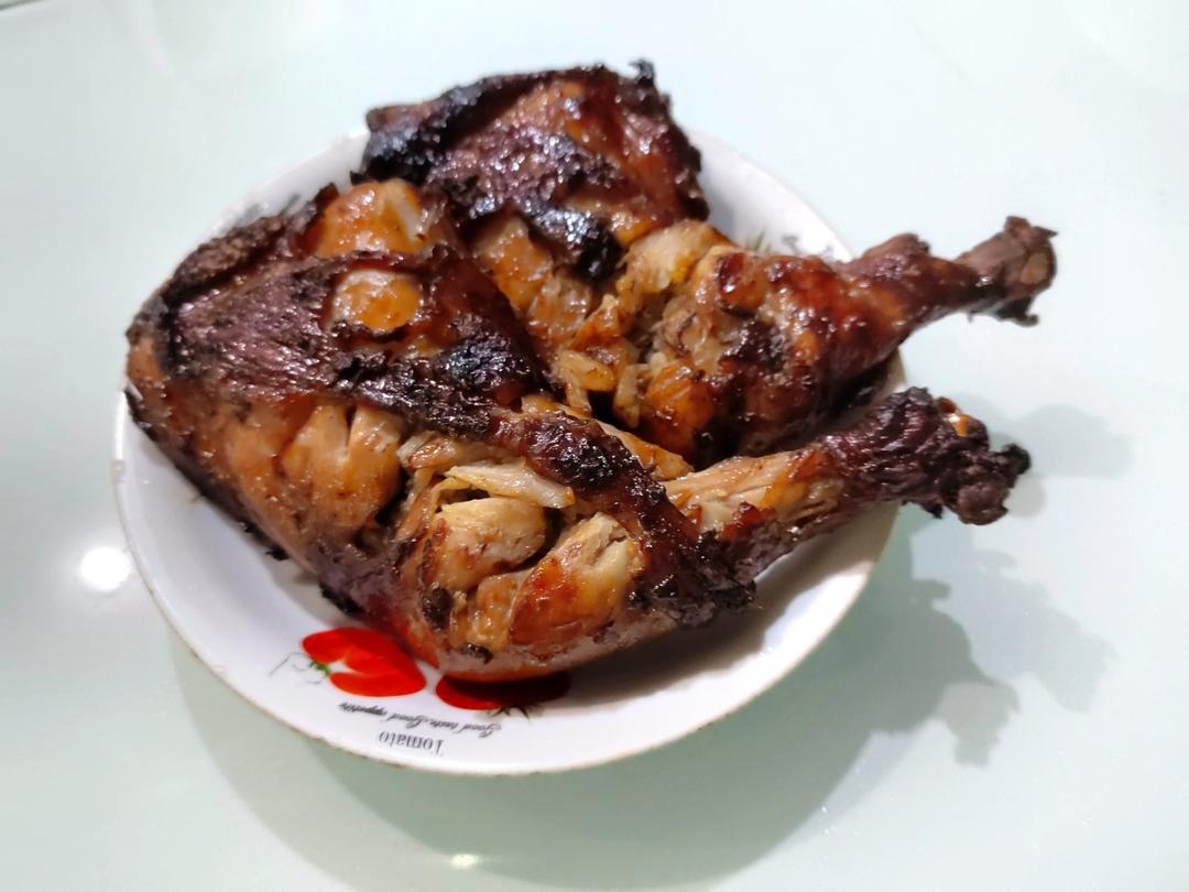 空气炸锅烤鸡腿，鲜嫩多汁